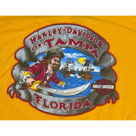 Harley Davidson Of Tampa Florida Vtg Short Sleeve T-Shirt Size XL - Picture 8 of 9